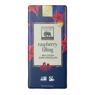 Endangered Species - 60% Dark Chocolate w/ Raspberry Filling 85g