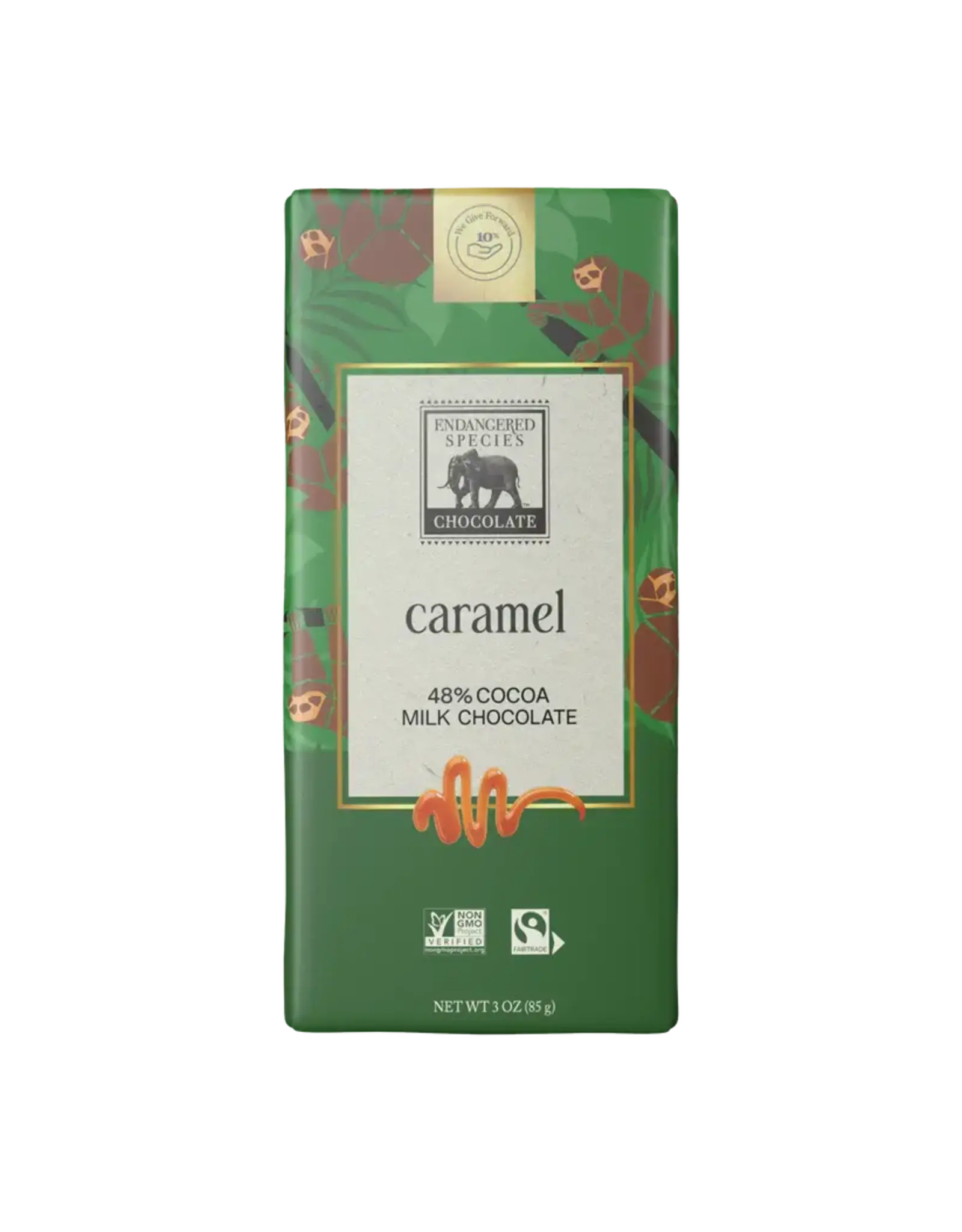 Endangered Species - 40% Milk Chocolate w/ Caramel 85g