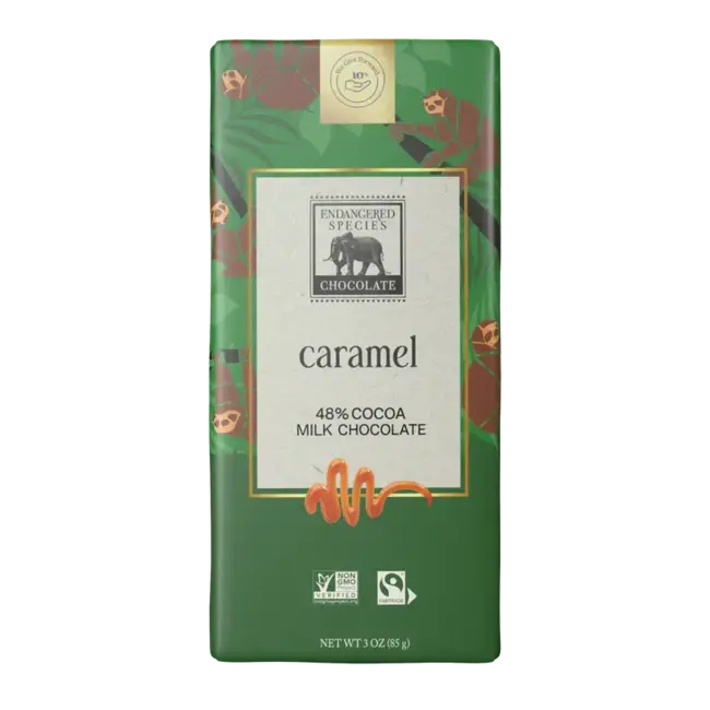 Endangered Species - 40% Milk Chocolate w/ Caramel 85g