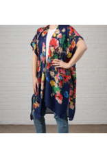 India Raseela Blue Floral Modal Topper, India