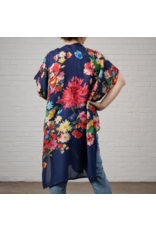 India Raseela Blue Floral Modal Topper, India