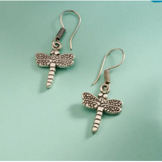India Sakti Dragonfly Earrings