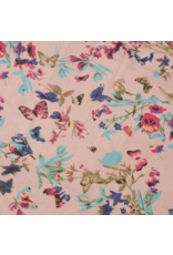 India Komal Floral & Butterfly Chiffon Scarf, India