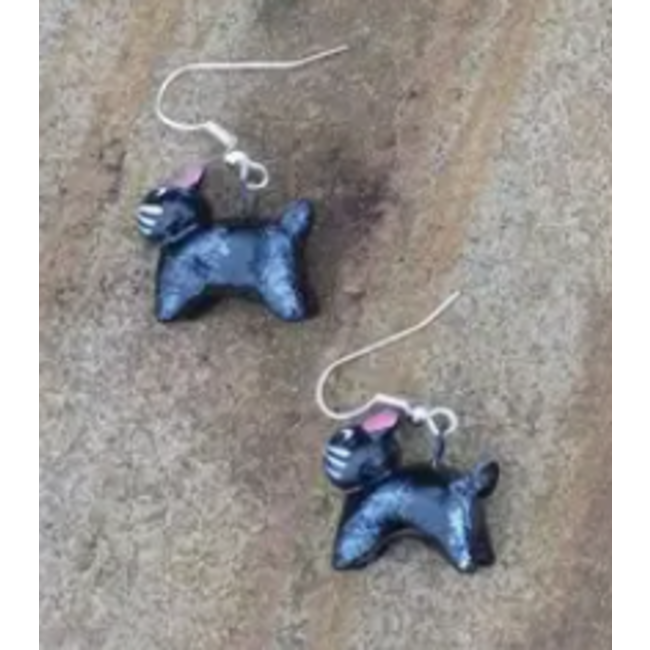 Ceramic Cat Earrings