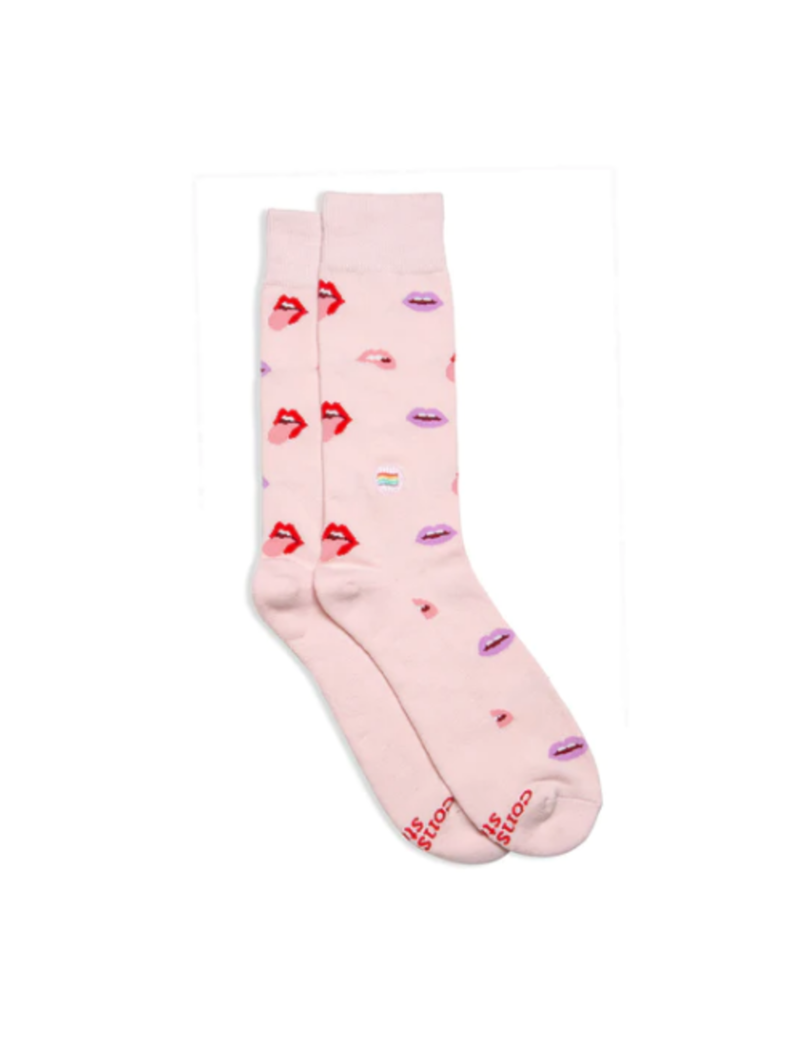 India Crew Socks That Save LGBTQ Lives - Pink Lips