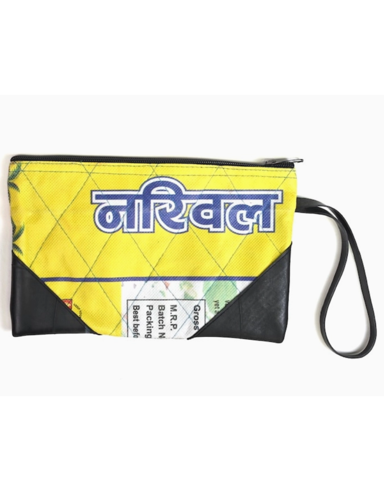 Nepal CLEARANCE Upcycled Rice Sack Wristlet, Nepal