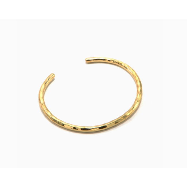 Hammered Brass Cuff