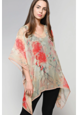 India Kumari Tunic - Ivory & Coral, India