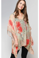 India Kumari Tunic - Ivory & Coral, India