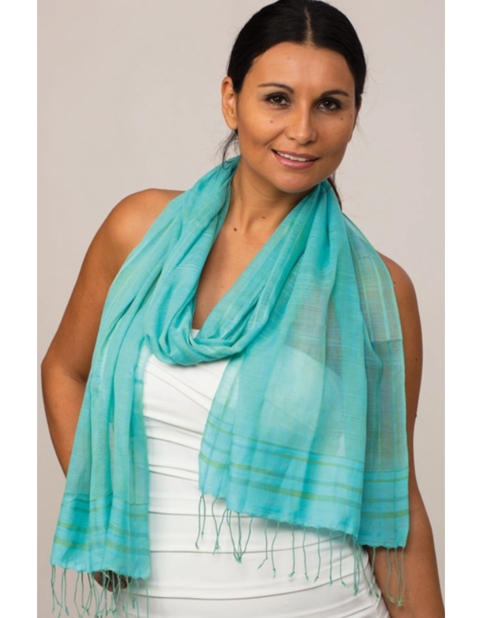 India Priti Turquoise Scarf, India