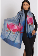 India Reena Lotus Wool Shawl, India