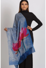 India Reena Lotus Wool Shawl, India