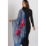Reena Fine Wool Shawl - Blue & Pink Lotus