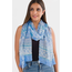 India Sheela Chiffon Scarf - Light Blue