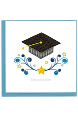Vietnam Quilled Graduation Cap w/ Stars Card, Vietnam