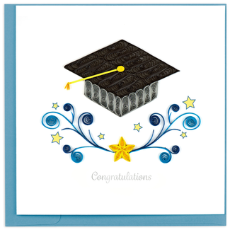 Vietnam Quilled Card - Graduation Cap w/ Stars