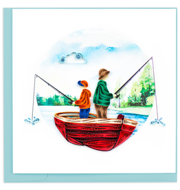 Vietnam Quilled Father's Day Fishing Card, Vietnam