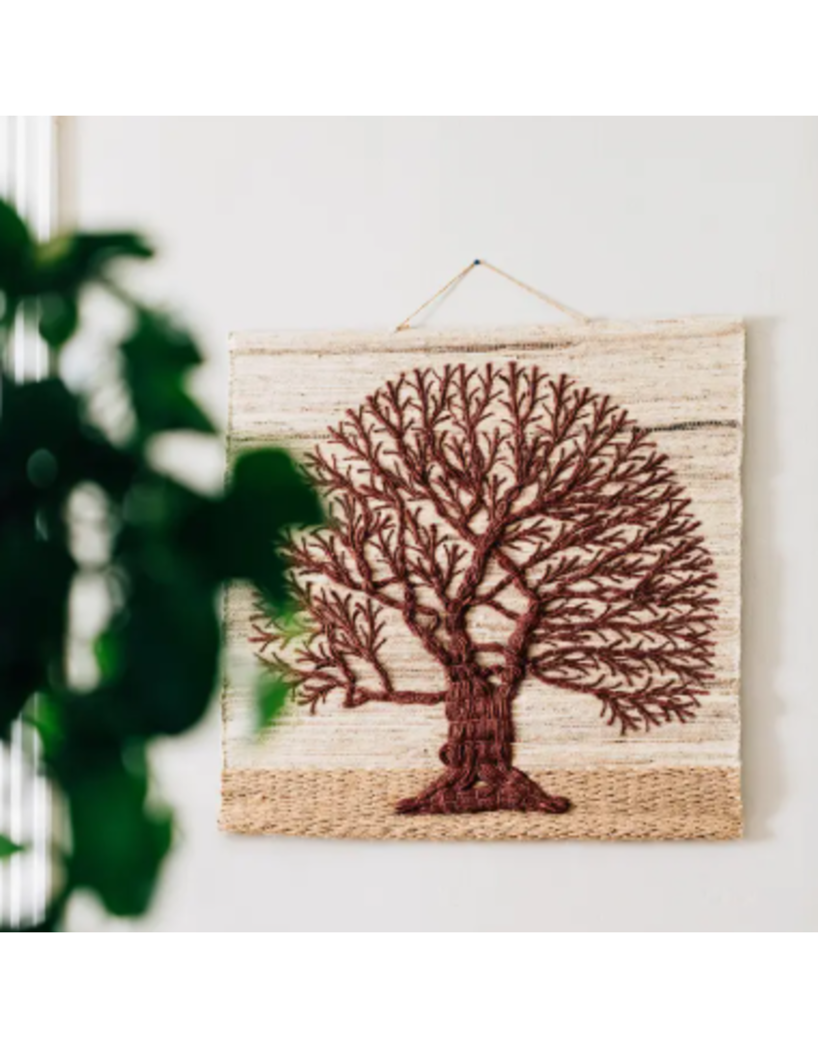 India Jute Tree of Life Wall Hanging, India