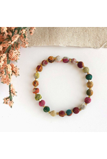 India Upcycled Sari Dotted Bracelet, India
