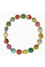 India Upcycled Sari Dotted Bracelet, India