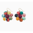 Upcycled Sari Blooming Posy Earrings