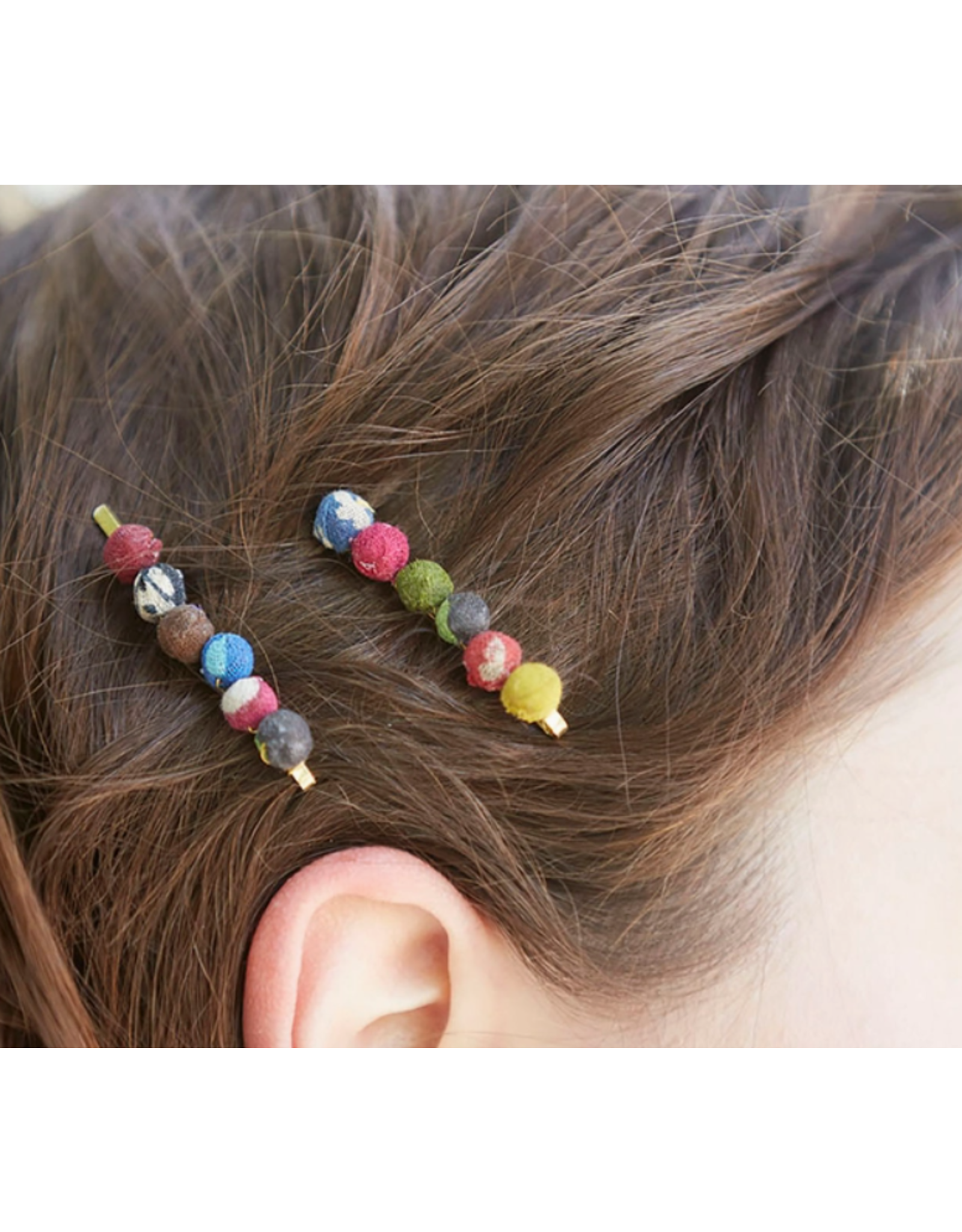 India Upcycled Sari Chic Hair Pins, India