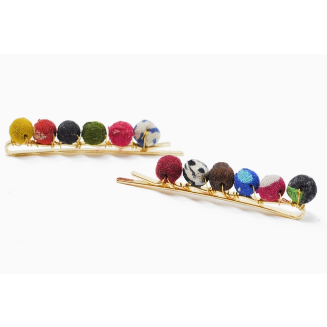 Upcycled Sari Chic Hair Pins