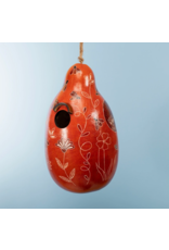 Peru Bee & Wild Flowers Gourd Birdhouse, Peru