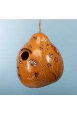 Peru Bee & Wild Flowers Gourd Birdhouse, Peru