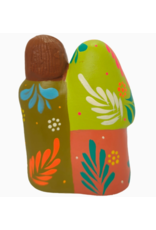 Peru Coral & Lime Holy Family Nativity, Peru