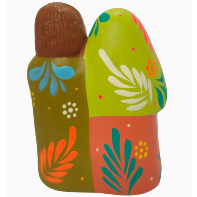 Coral & Lime Holy Family Nativity