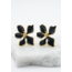 CLEARANCE Earrings  - Midnight Black Bloom