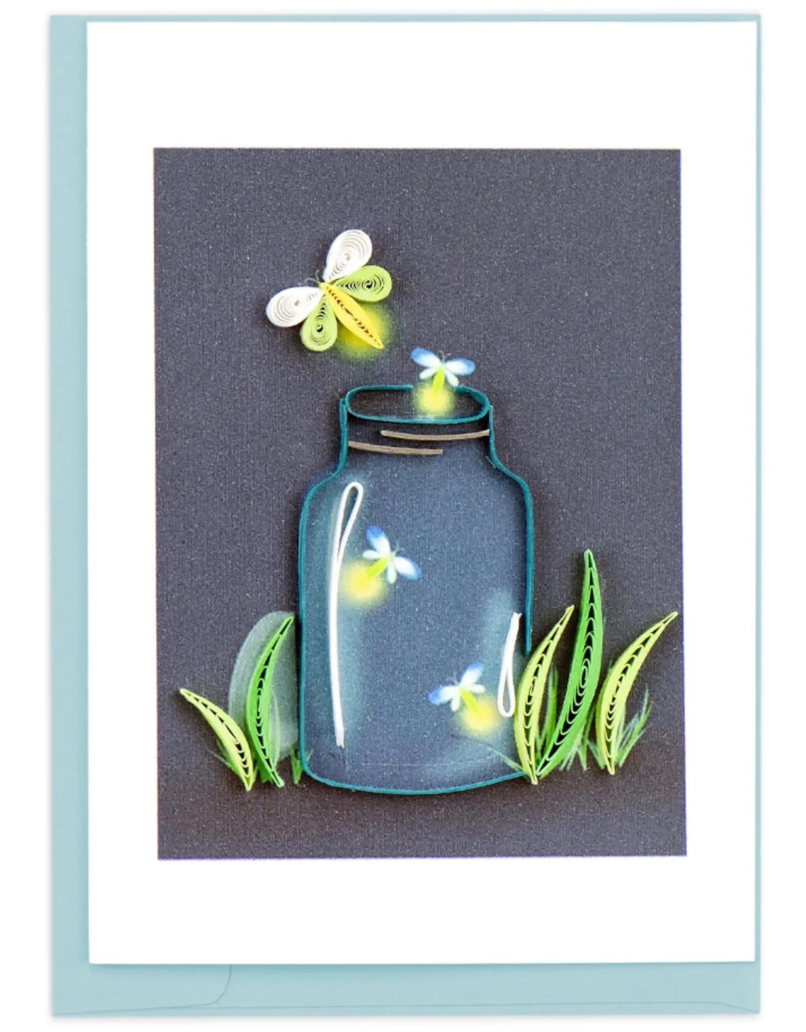 Vietnam Quilled Fireflies Mini Card, Vietnam