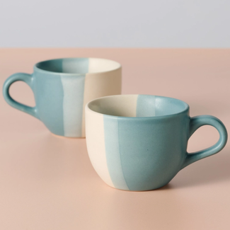 India Pheeka Striped Tea Cups