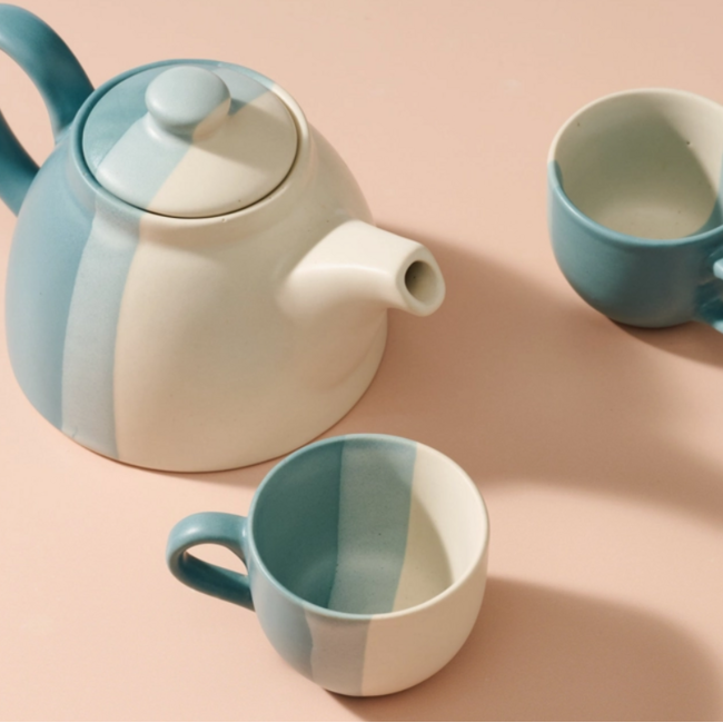 Pheeka Striped Tea Cups