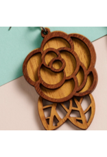 India Rosas Langka Wood Earrings, India