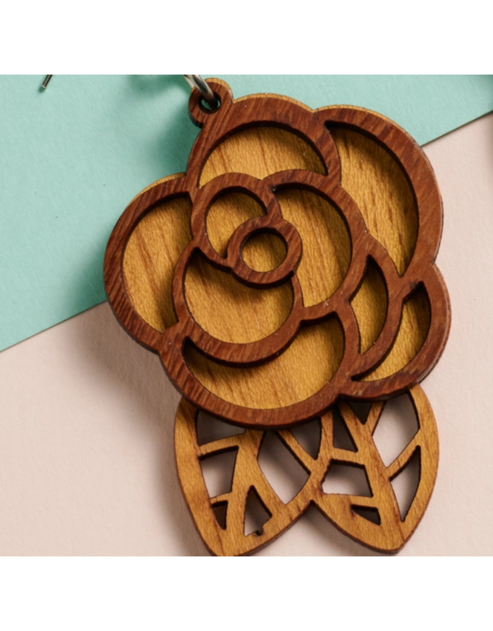 India Rosas Langka Wood Earrings, India