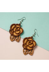 India Rosas Langka Wood Earrings, India