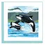 Quilled Card - Orca Whales