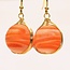 Marbled Glass Drop Earrings