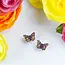 Colombia Monarch Butterfly Stud Earrings