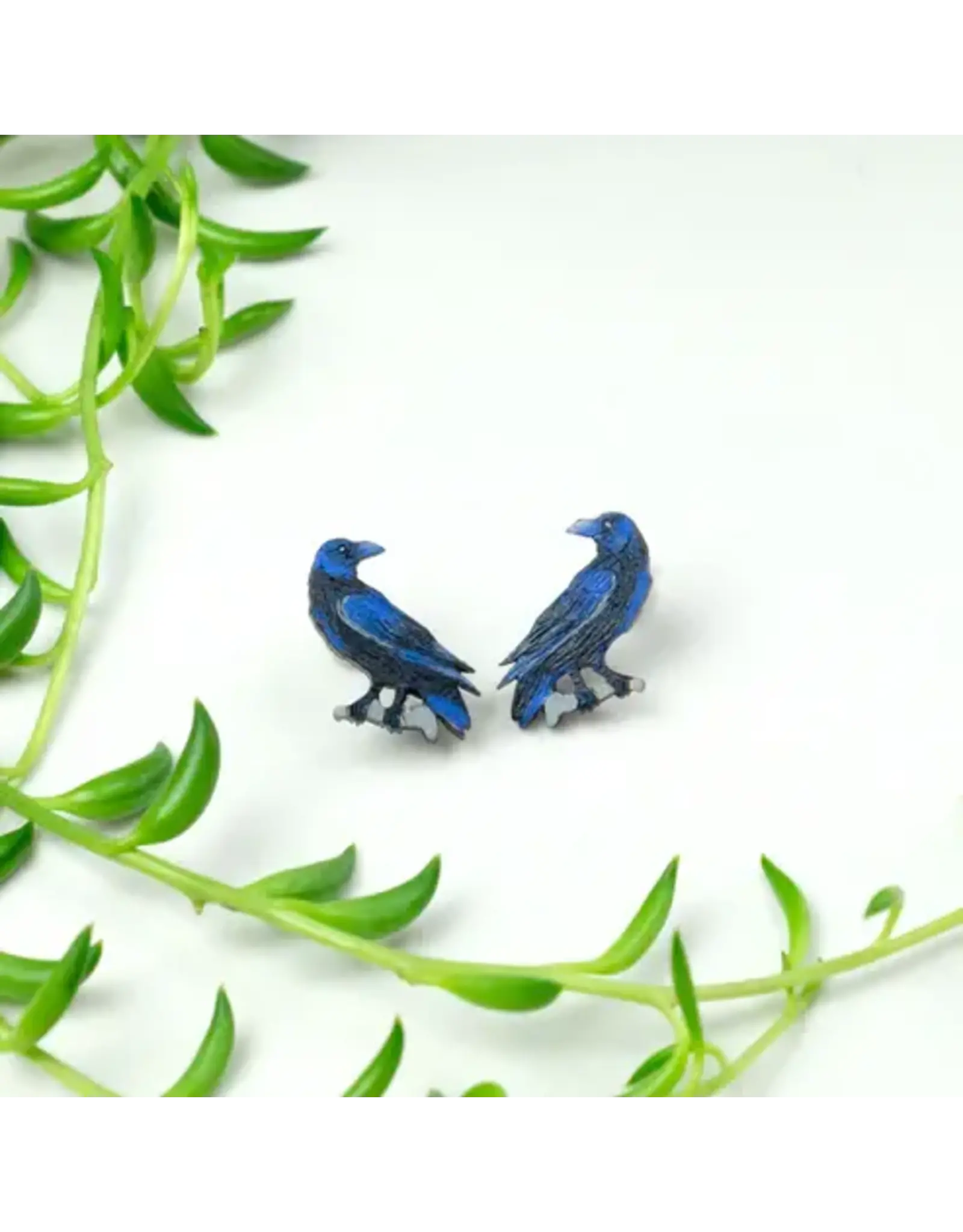 Colombia Raven Stud Earrings