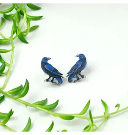 Colombia Raven Stud Earrings