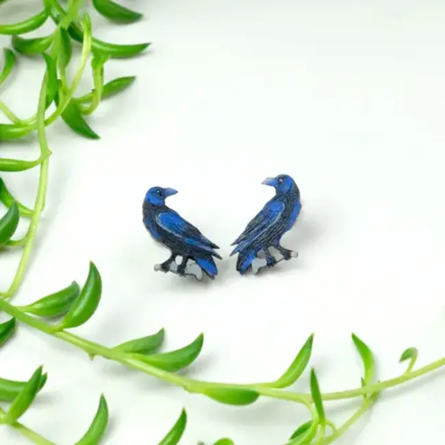 Raven Stud Earrings