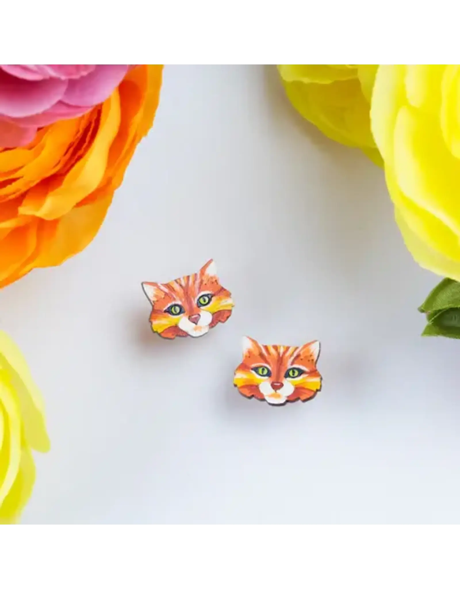 Colombia Cat Stud Earrings