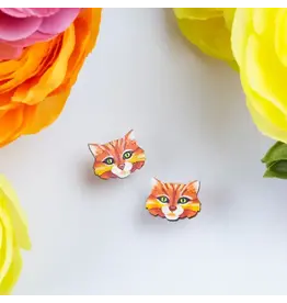 Colombia Cat Stud Earrings