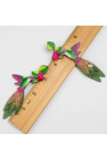 Colombia Pink Anna's Hummingbird Earrings
