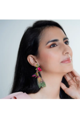 Colombia Pink Anna's Hummingbird Earrings
