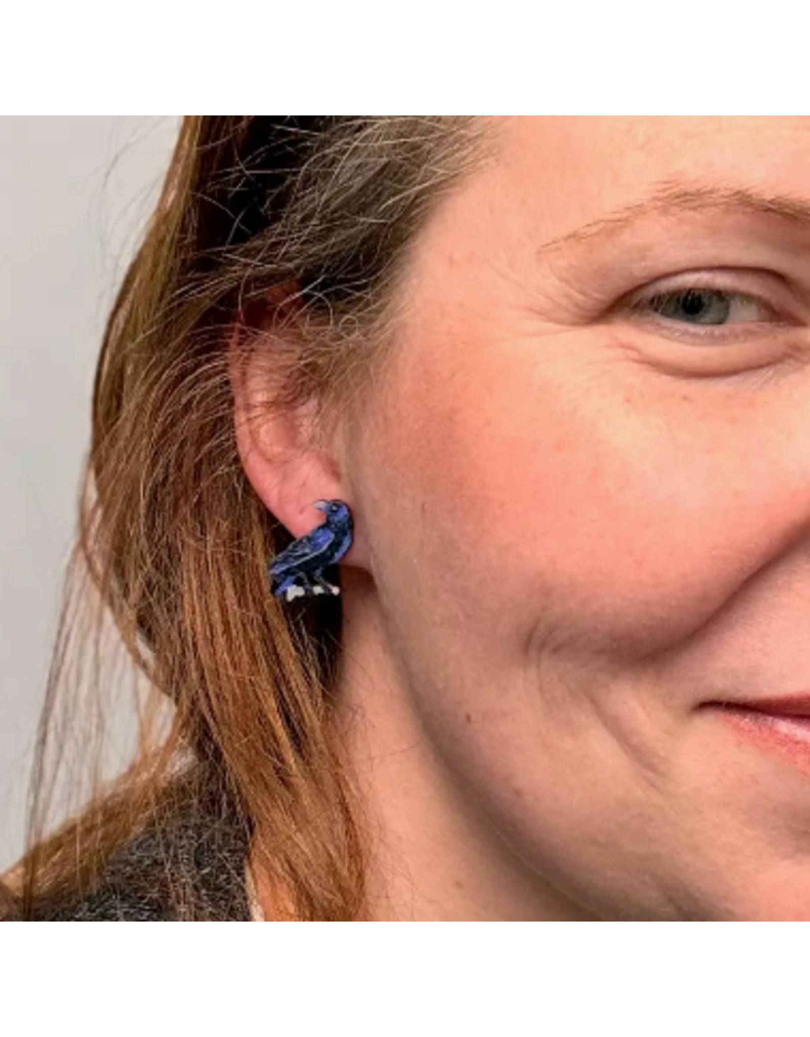 Colombia Raven Stud Earrings