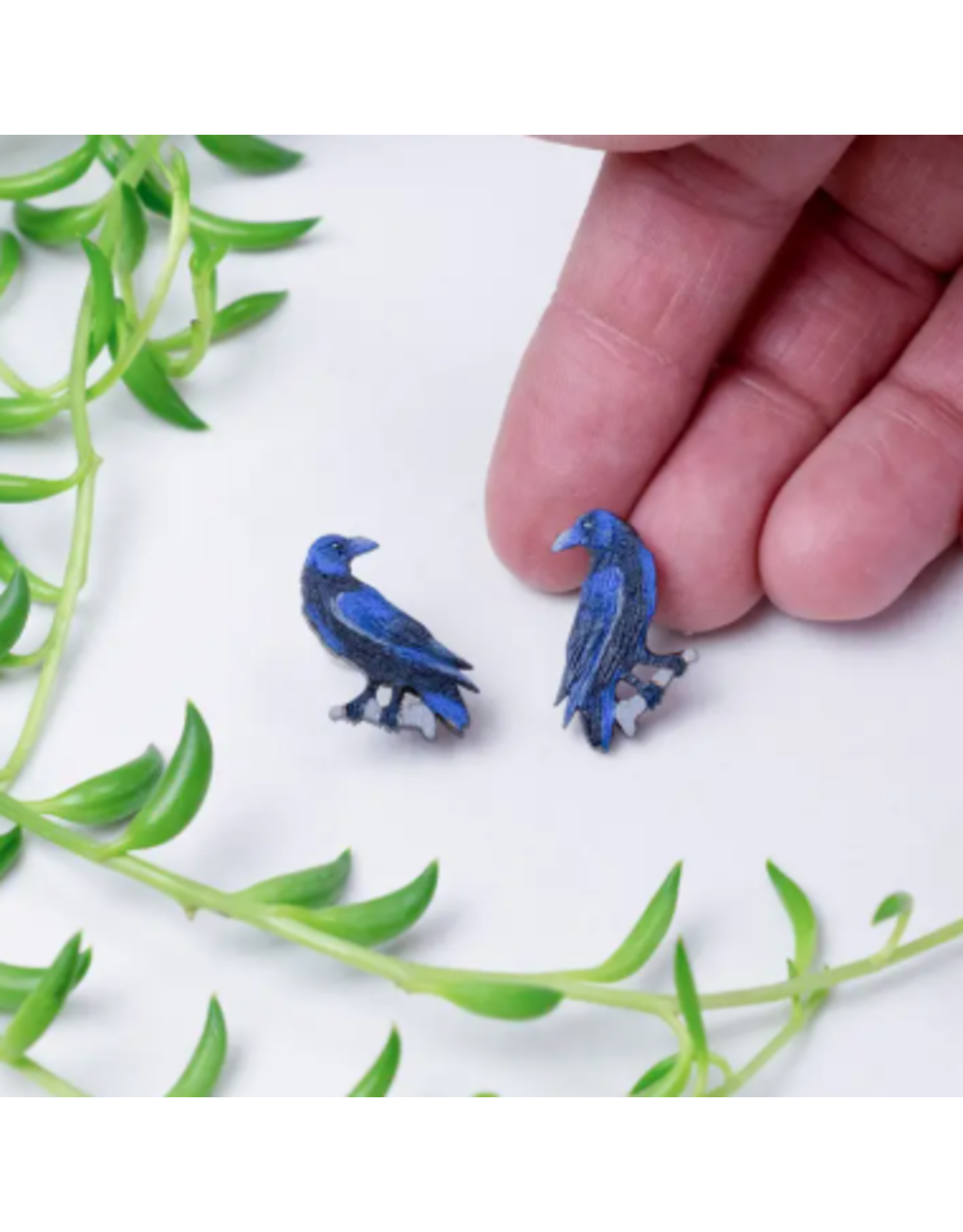 Colombia Raven Stud Earrings